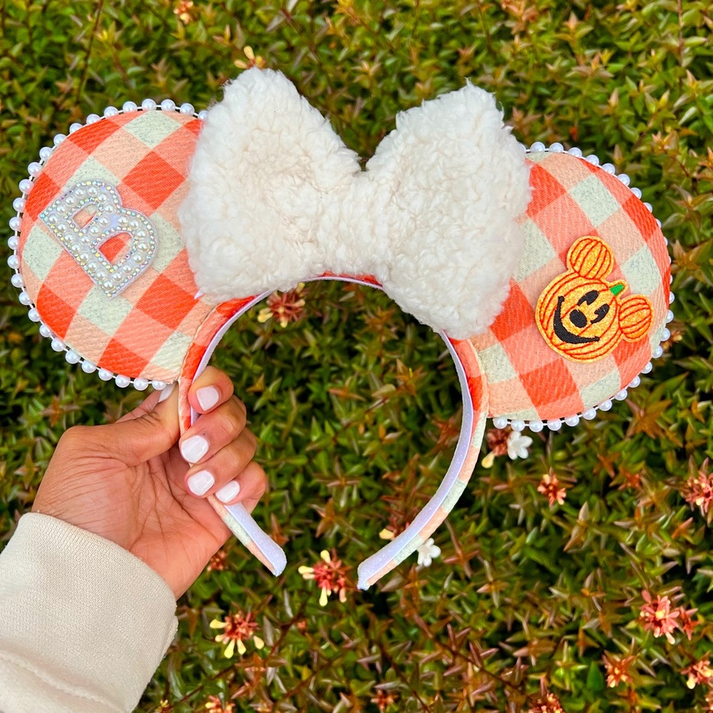 Pumpkin Patch Gingham Ears